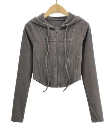 Hooded Cardigan Top Jacket