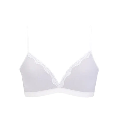 Lace Triangle Cup Sports Bra, Wireless Seamless Bra