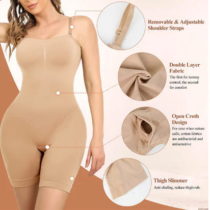 Strapless Seamless Bodysuit Shapewear (One Piece)