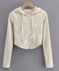 Hooded Cardigan Top Jacket