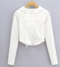 Hooded Cardigan Top Jacket