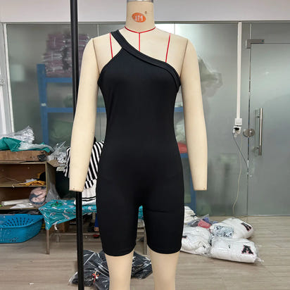 New Women's One-Piece Ribbed Bodysuit - Autumn/Winter