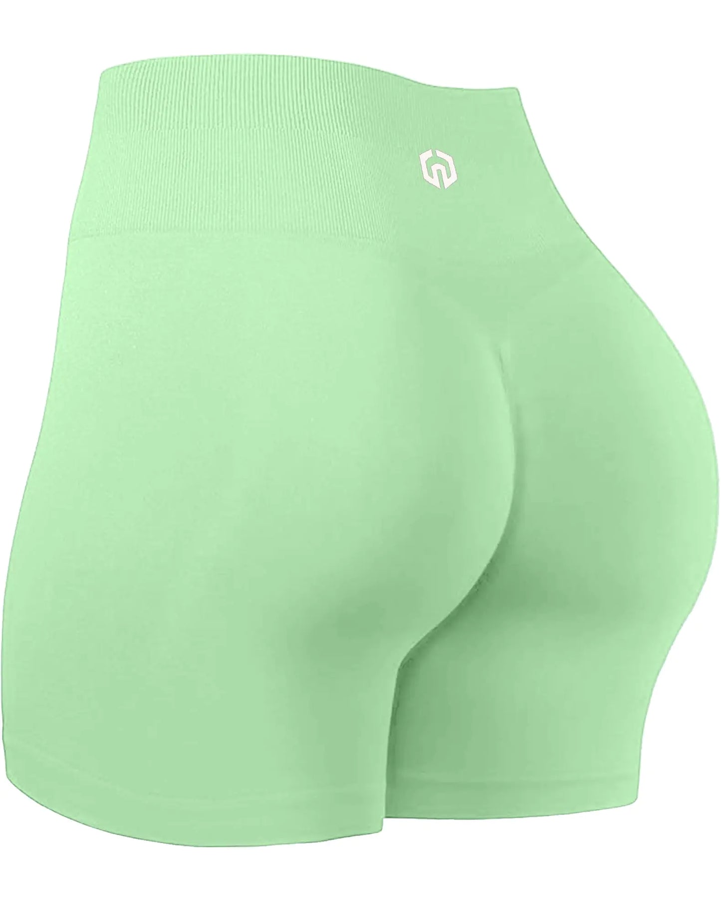 NELEUS Seemless Butty Lift Shorts for Women High Waisted Tummy Control Scrunch Shorts1055GreenUS M